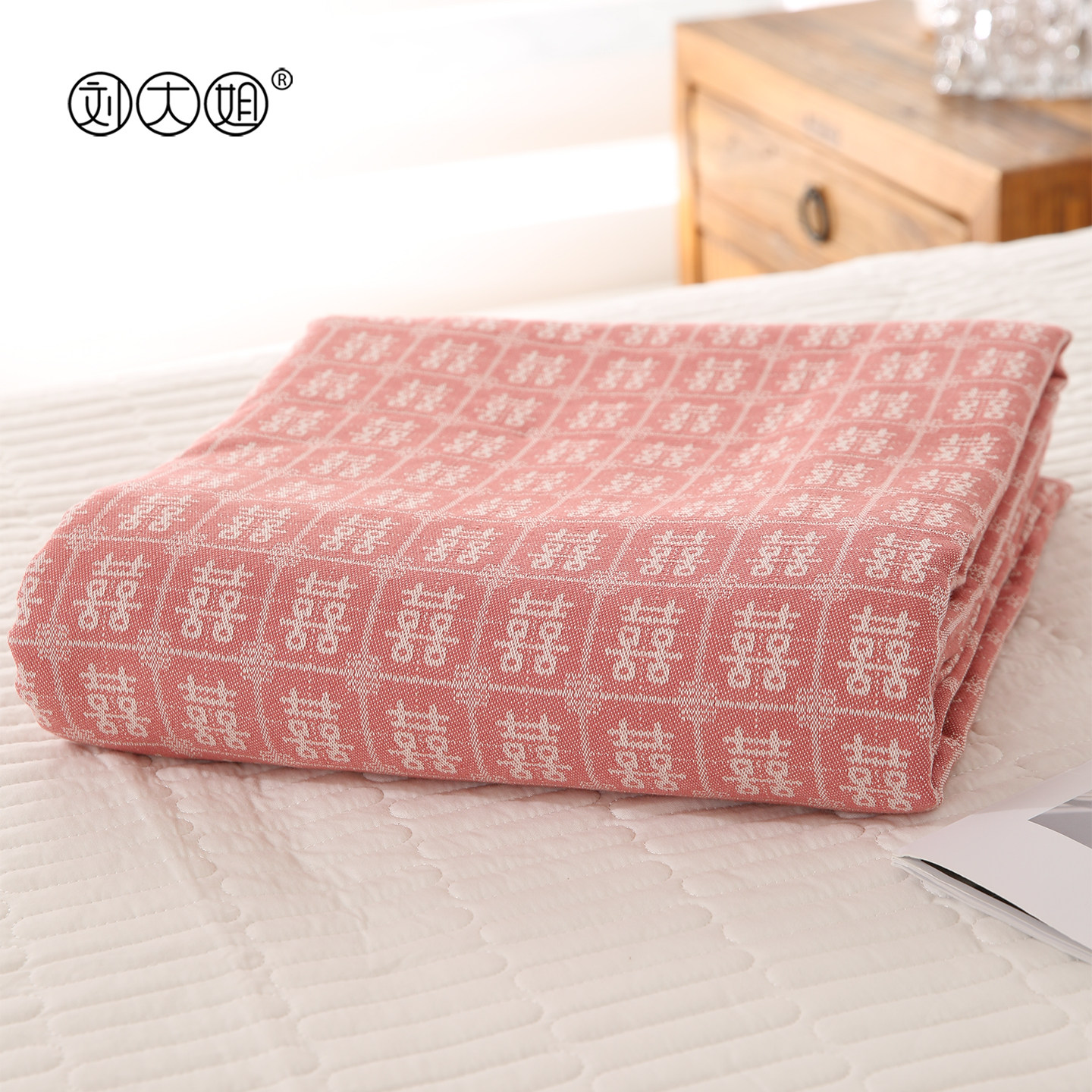高品质精梳棉老粗布提花百字喜结婚喜庆床单枕套全棉婚庆四件套,床上用品,床单,淘宝优惠券,粉丝福利购,淘宝优惠卷