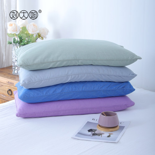 刘大姐纯棉老粗布荞麦壳深睡枕