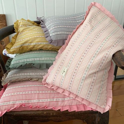 舒适柔软水洗棉天然荞麦壳枕头