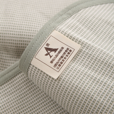 A类无荧光纯棉老粗布凉席三件套