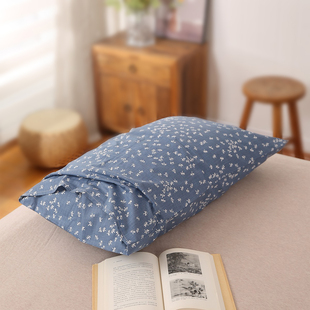 【清仓处理】出口剩余布料做的枕套 单只简约纯棉信封式48*74全棉