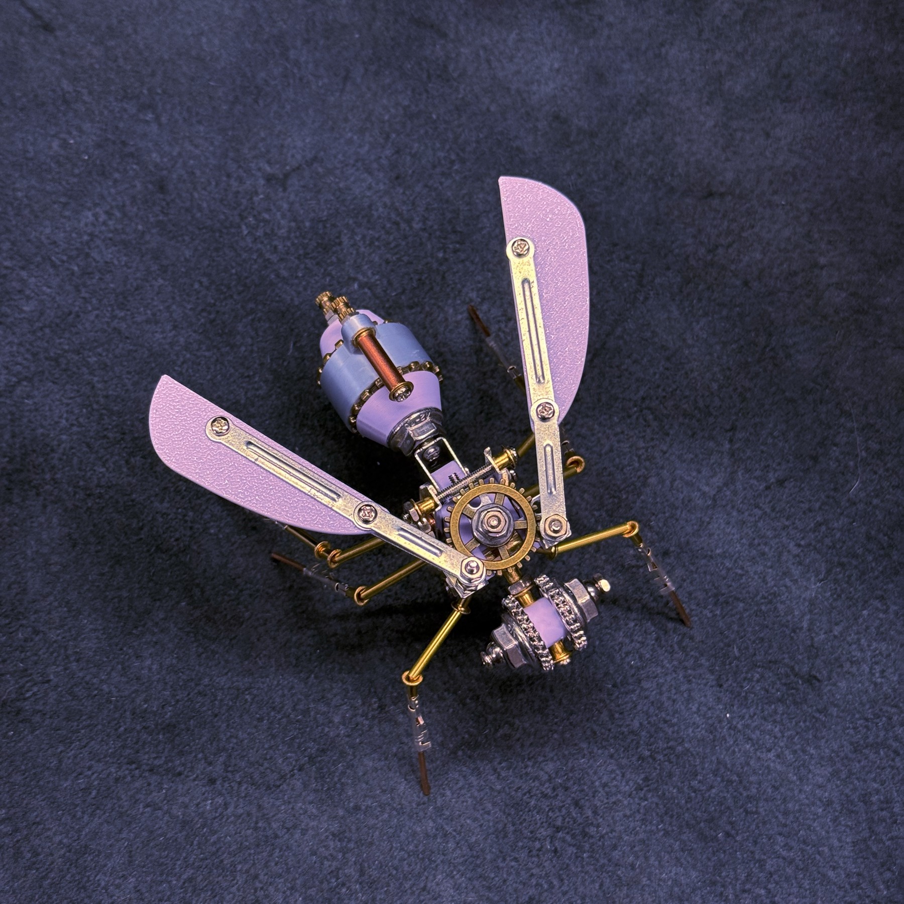 蒸汽朋克机械苍蝇DIY手工积木