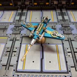 赛博朋克机械魔鬼鱼鳐鱼立体金属拼装模型玩具高难度手工节日礼品