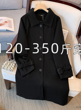 冬季大码毛呢外套中长款呢子大衣