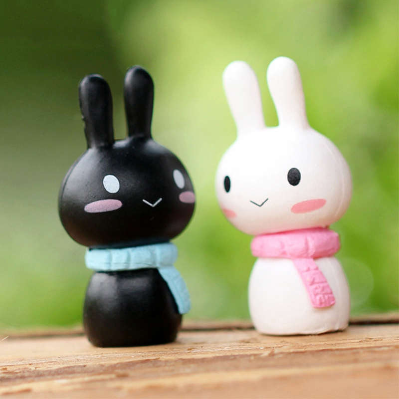 超萌兔子PVC公仔儿童过家家玩具