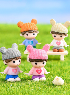 可爱呆萌PVC公仔儿童过家家玩具