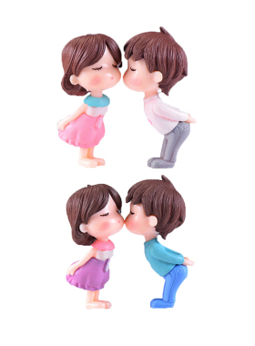 男女情侣PVC公仔孩子过家家玩具