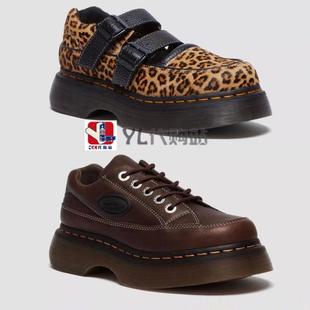 美国直邮代购Dr Martens BUZZ复古90风圆方头5孔厚底玛丽珍马丁鞋