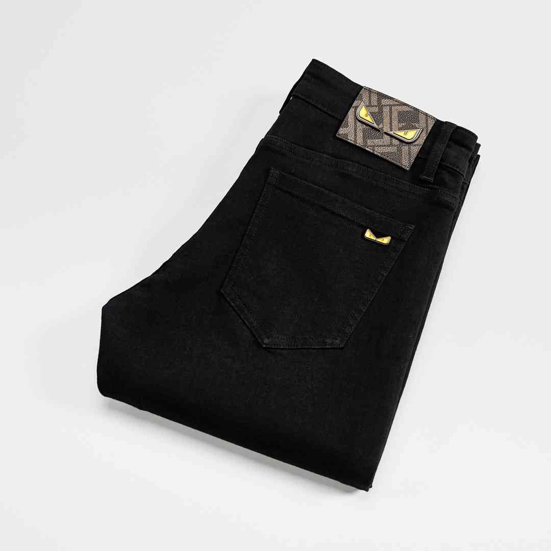 欧货小怪兽男士牛仔裤春秋薄款轻奢潮牌修身小脚水洗休闲长裤