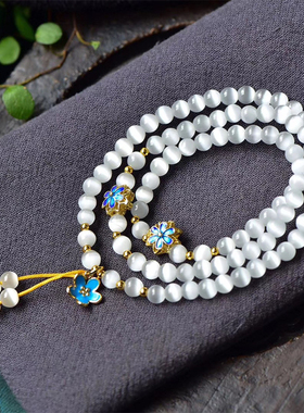 百搭多层猫眼石手链