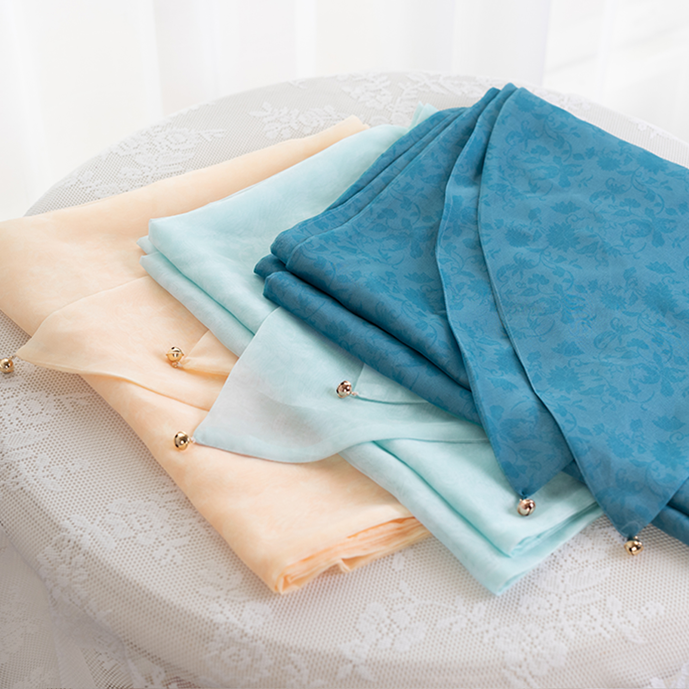 花令双层铃铛船型多色现货汉服