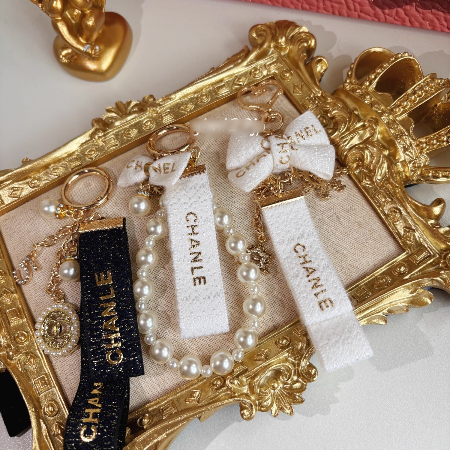 小香风专柜赠品香奶奶丝带挂件