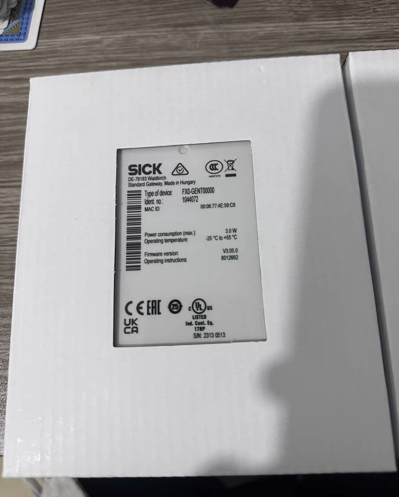 全新SICK西克标准网关FXO-GENT00000订货号：1044072 全新原包装