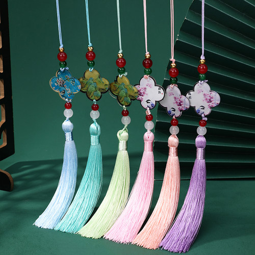 香香四叶草流苏diy配件