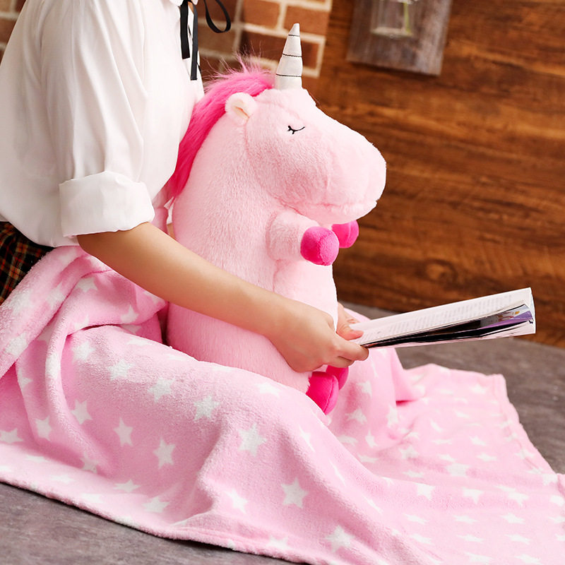 创意设计可爱独角兽公仔毛绒玩具韩国ins网红玩偶七夕少女心抱枕