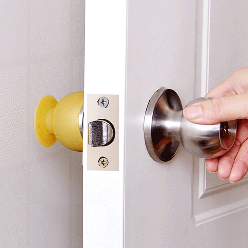 防撞垫门锁垫保护套球形门锁门把手保护套圆形硅胶扶手罩门门把手,基础建材,防撞器,淘宝优惠券,粉丝福利购,淘宝优惠卷