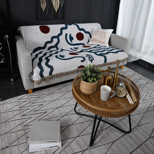 北欧沙发巾加厚ins沙发巾靠背扶手沙发布防尘罩飘窗垫窗台垫盖毯