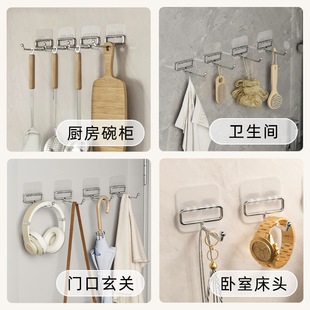 加长版强力墙面黏钩长钩超市不锈钢挂钩强力门後免打孔无痕挂钩