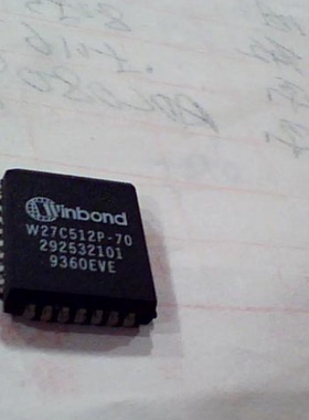 W27C512P-70 -45贴片 PLCC-32 高速低功耗存储器 测好发货 电擦除