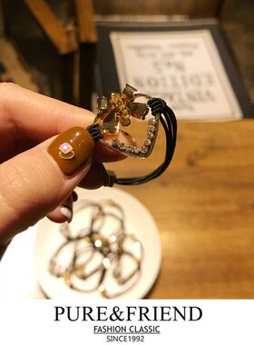 PureFriend 圣诞结 东大门发圈同款韩国热卖马尾皮筋发绳头绳发饰