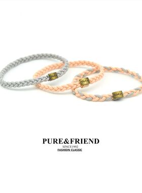 满58包邮】PureFriend小清新正品糖果色运动发圈皮筋头绳手绳头饰