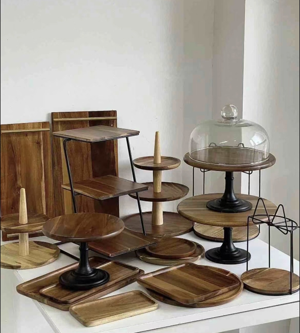 森系蝴蝶结木质点心盘甜品台蛋糕展示托盘冷餐茶歇摆台开业聚会,节庆用品/礼品,甜品台装饰,淘宝优惠券,粉丝福利购,淘宝优惠卷