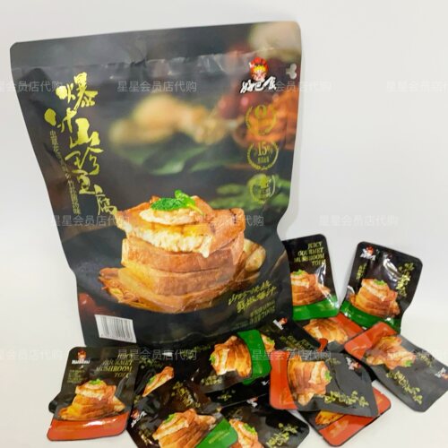 【Sam零食】好巴食爆汁山珍豆腐 虫草花炖鸡菌汤味鲜嫩 休闲零食