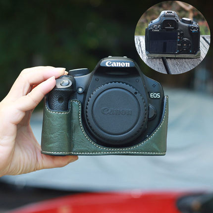 适用佳能R50V100R10R7 5D4皮套RP200D二代6d2相机包90D底座850D半