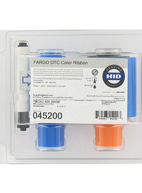 原装HID FARGO DTC4500E证卡打印机彩色带045200色带075470碳带