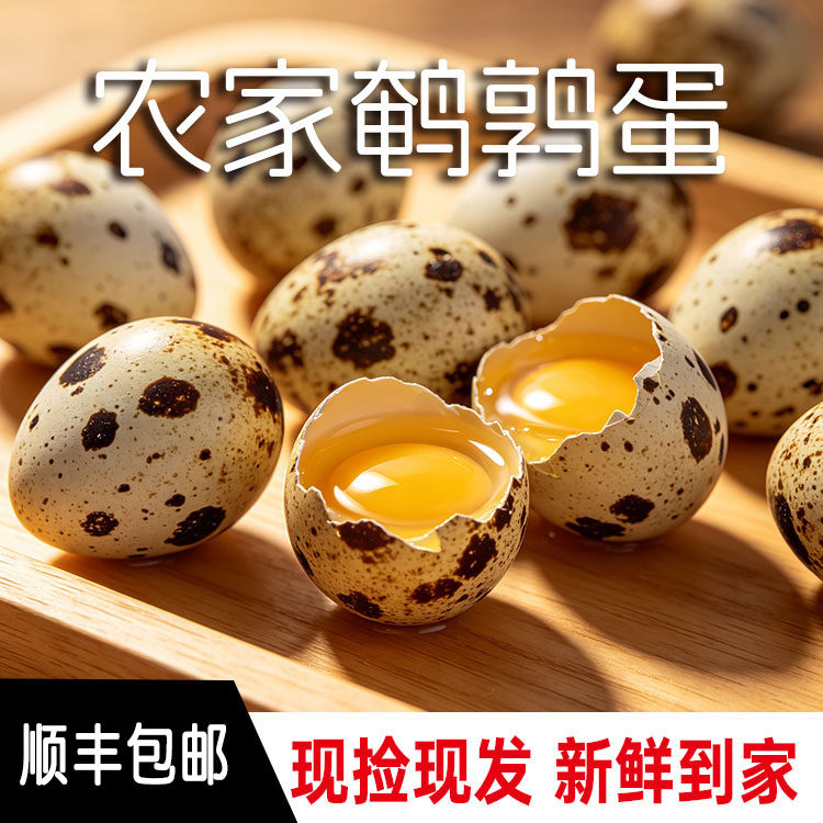 农家新鲜鹌鹑蛋50枚现捡现发破损包赔杂粮喂养孕妇宝宝辅食生鸟蛋