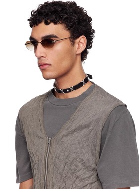 Our Legacy风格高级感钛金属拉丝无框太阳镜男女休闲墨镜Y2K眼镜