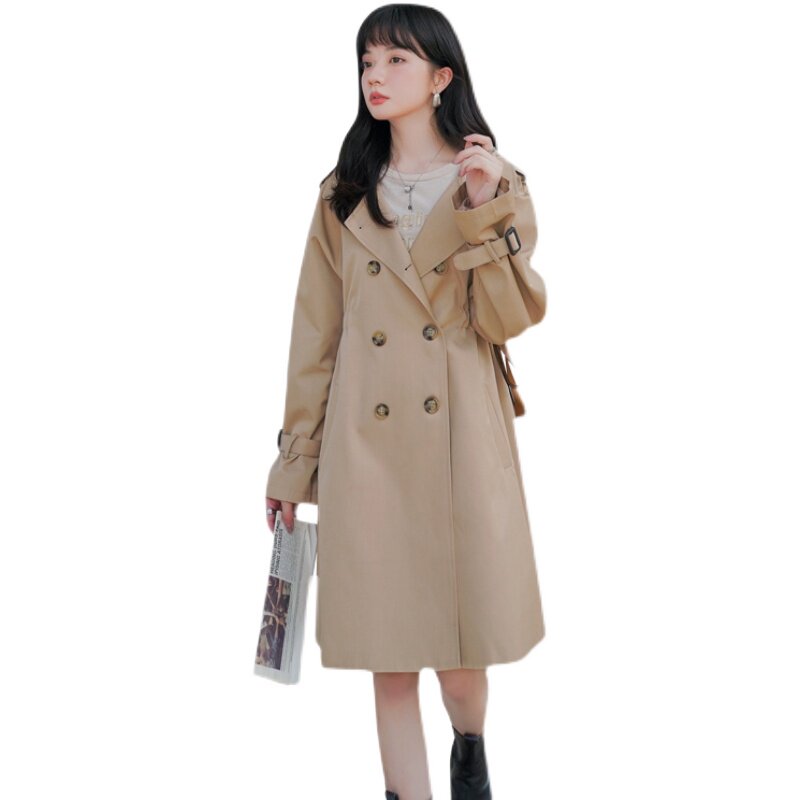 22年春季现货数据中长款风衣浙宝126-9967-P145-K198,女装风衣,乔安迪