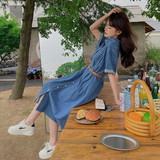 【】两色爆版减龄牛仔连衣裙2291-P115-K168，女装连衣裙，乔安迪