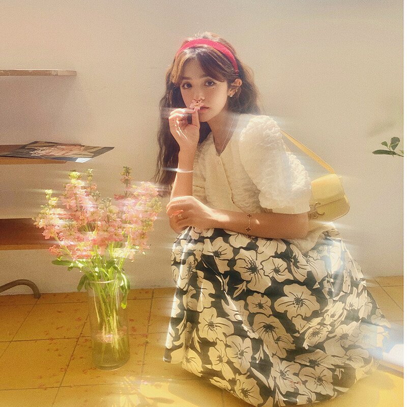 【】现货肌理感开衫+半身裙2257-P115-K138,女装连衣裙,乔安迪