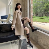 【2022秋款新款】大货已出定制飞机扣风衣8619-P150-K218，女装风衣，乔安迪