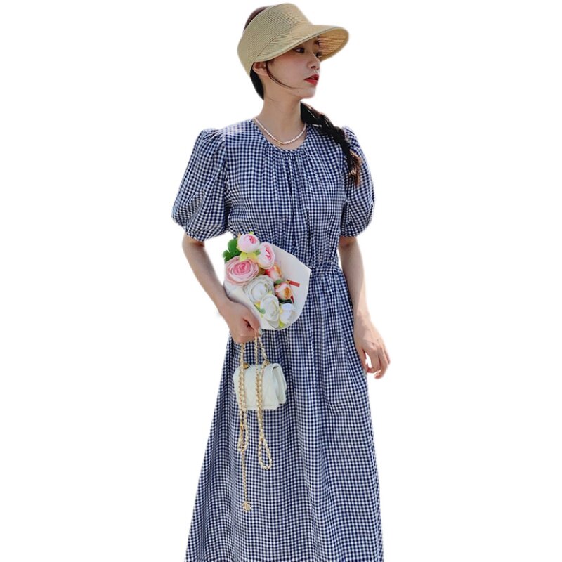 【22】出货中小心机格子连衣裙2053-P95-K148,女装连衣裙,乔安迪