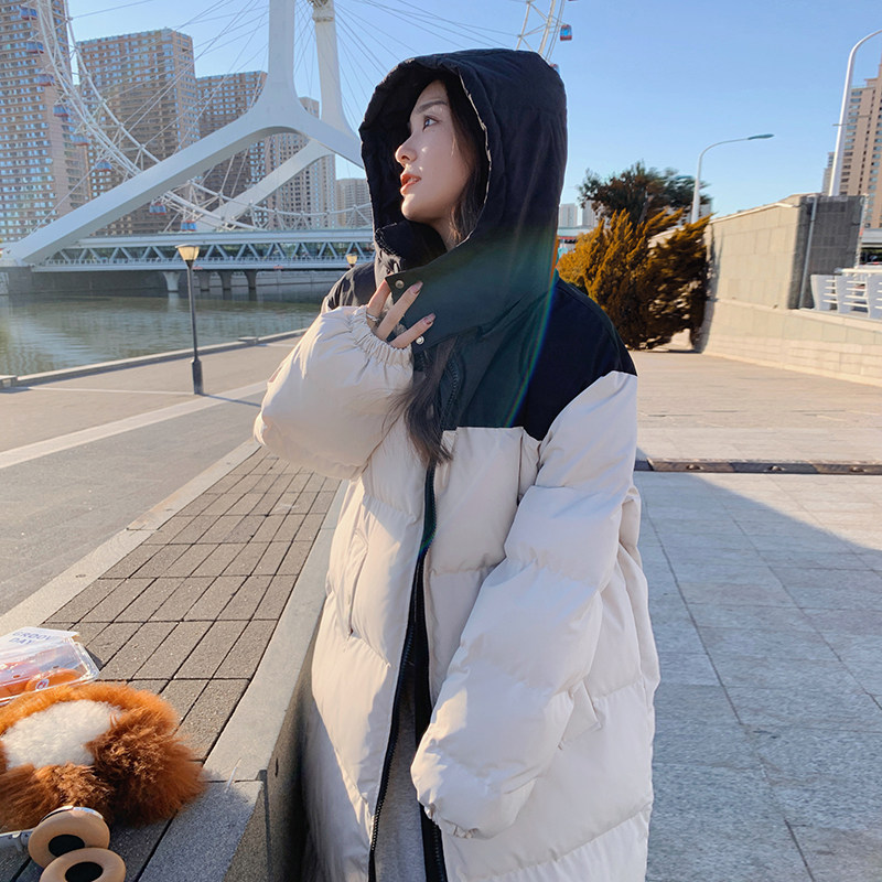 【新款已做货】设计拼色长款衣8688-P190K278,女装棉衣/棉服,乔安迪