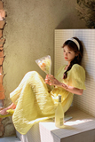 【新品主推】出货中定制工艺面料连衣裙2271-P105-K158，女装连衣裙，乔安迪