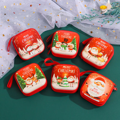 圣诞马口铁方形厂家直销零钱包
