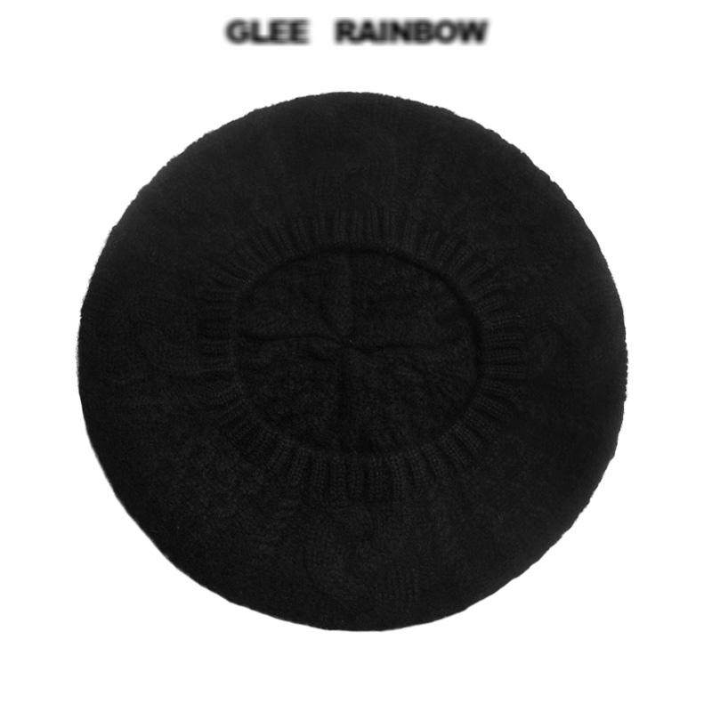 Gleerainbow法式秋冬羊绒贝雷帽