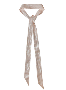 Glee rainbow高级质感玫瑰金真丝亮丝围巾丝巾