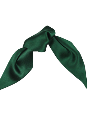 Glee rainbow 经典欧美墨绿mini装饰造型手腕巾绑发缎面小丝巾