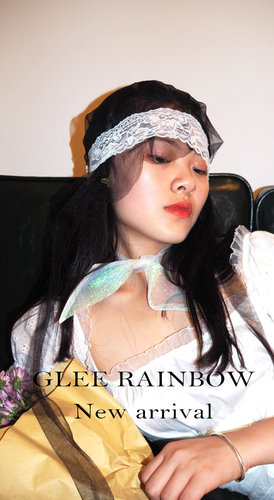 gleerainbow蕾丝头带纯欲