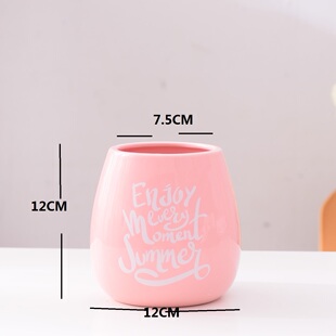 多肉花盆陶瓷时尚简约气质小花盆工厂直销花器小号轻奢水培客厅