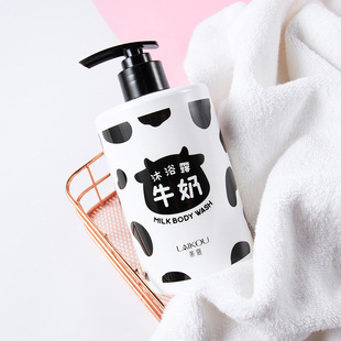 莱蔻持久留香牛奶沐浴露500ml滋润保湿 沐浴乳大容量一件代发现货