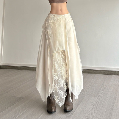 gagaopt设计感不规则A字半身裙夏