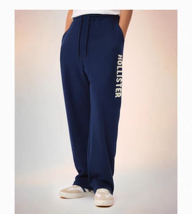 正品必保Abercrombie＆Fitch 经典舒适抓绒运动裤