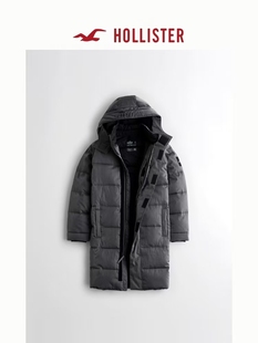 正品必保hollister加倍保暖派克大衣配舒适连帽非羽绒服