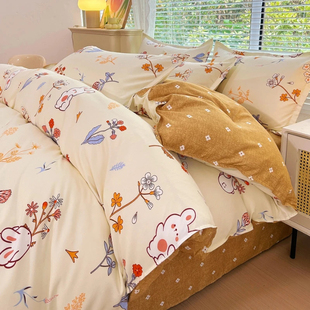 被套单件150x200x230双人180cmx220cm单人被罩220x240非全棉纯棉