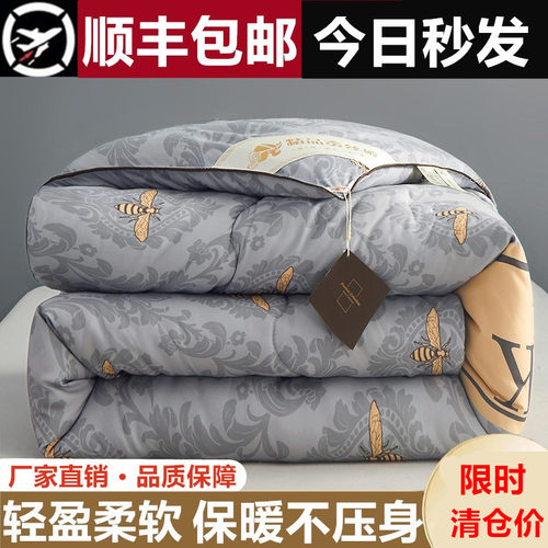 蚕丝被桑蚕丝冬被子被芯加厚8斤10斤双人单人春秋被空调被夏凉被